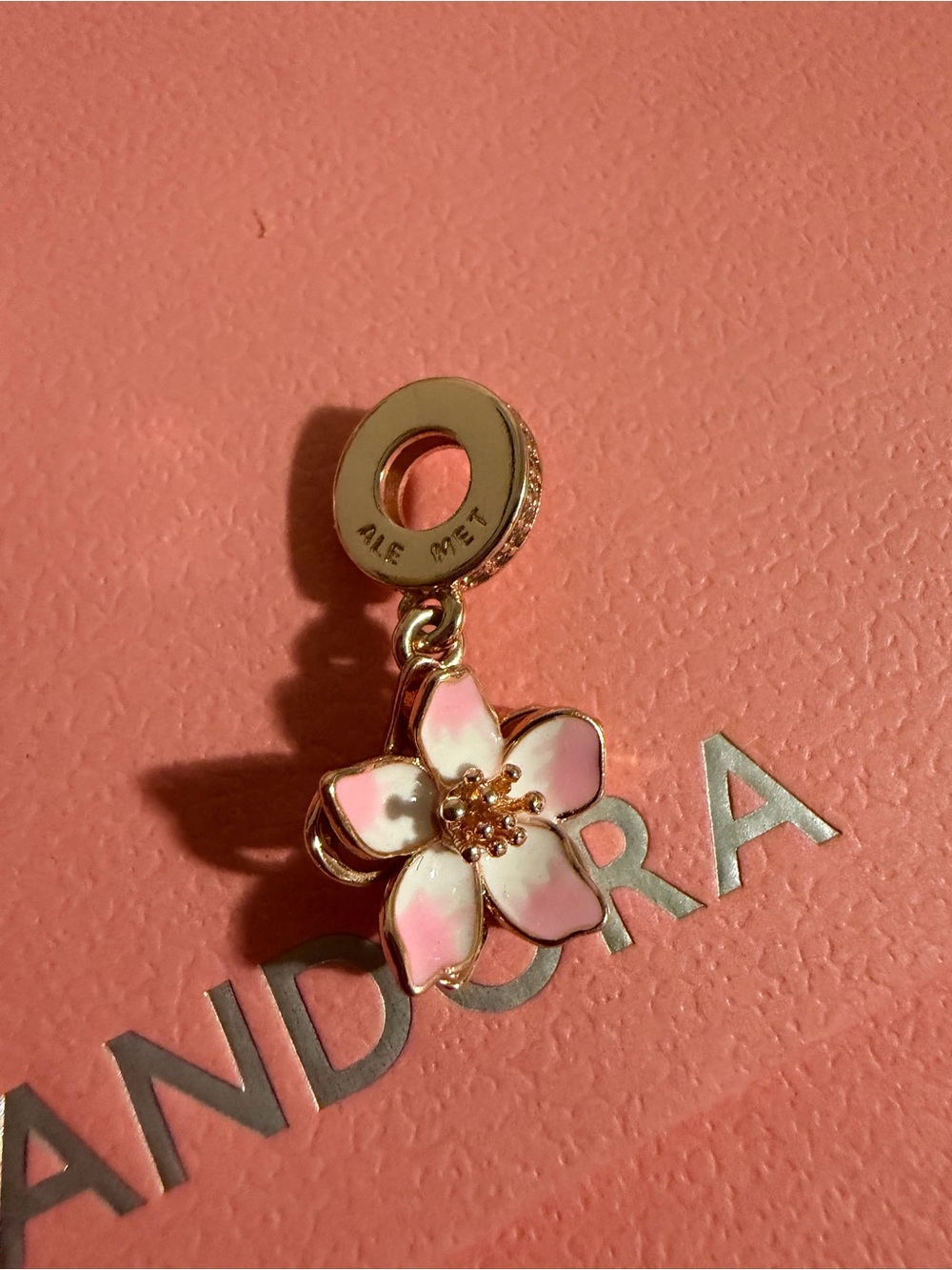 Pandora Rose GP Spinning Punk Water Lilly Dangle Charm